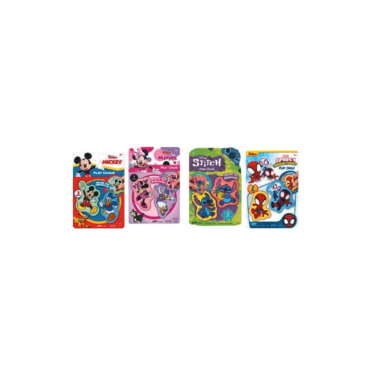 Kreda John 2D Spidey/Stitch/Minnie/Mickey kolor: mix 2 szt (130040588)