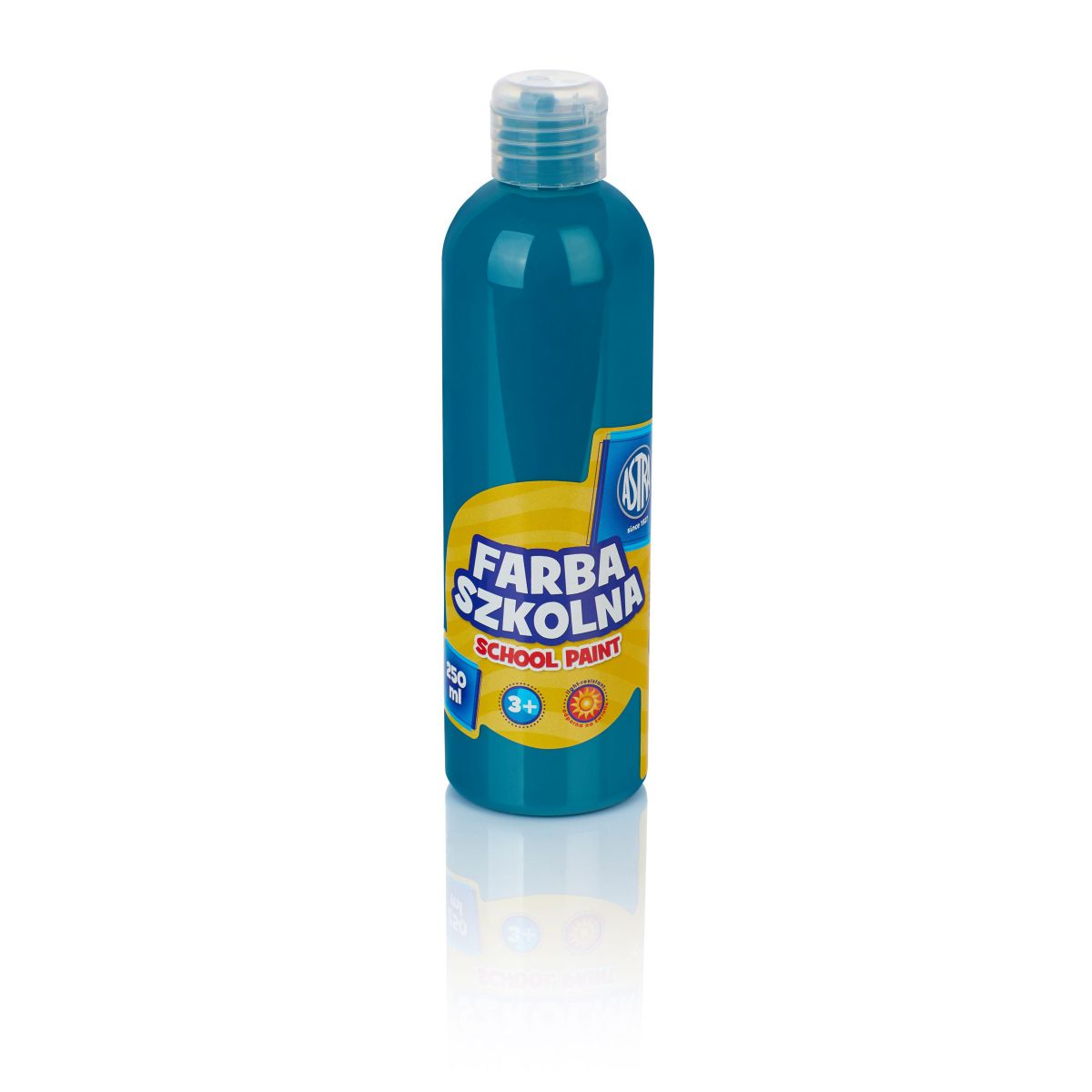 Farby plakatowe Astra szkolne kolor: turkusowy 250ml 1 kolor.