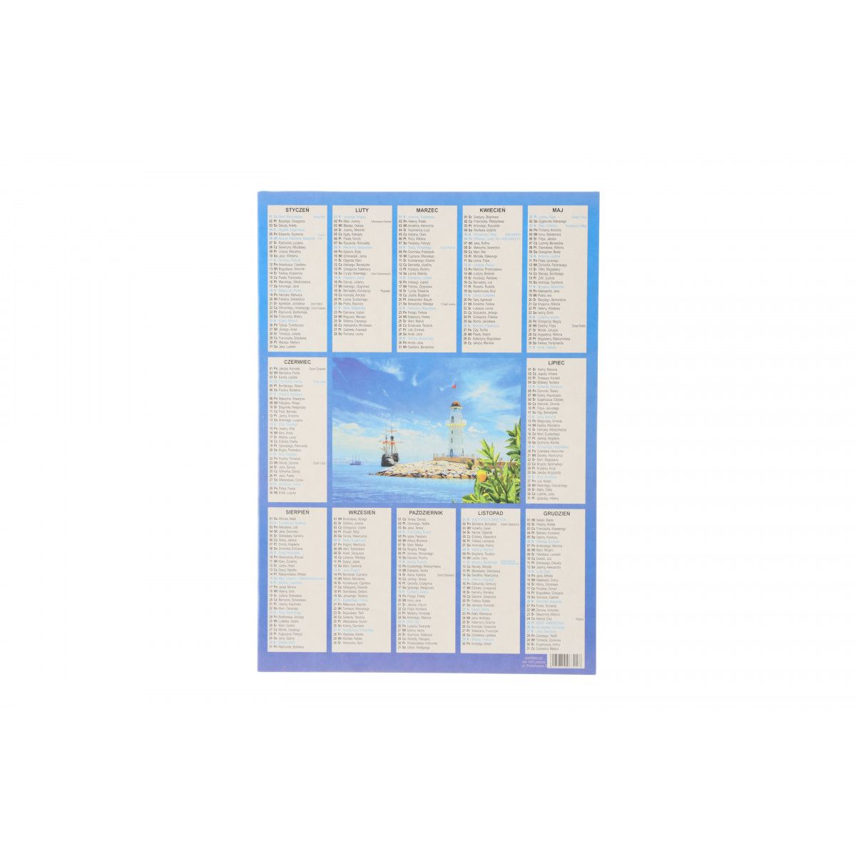 Kalendarz ścienny plakietka 240mm x 340mm Darrieus