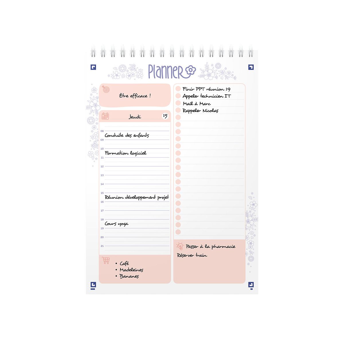 Kalendarz biurkowy Oxford Floral A5 (400186600)