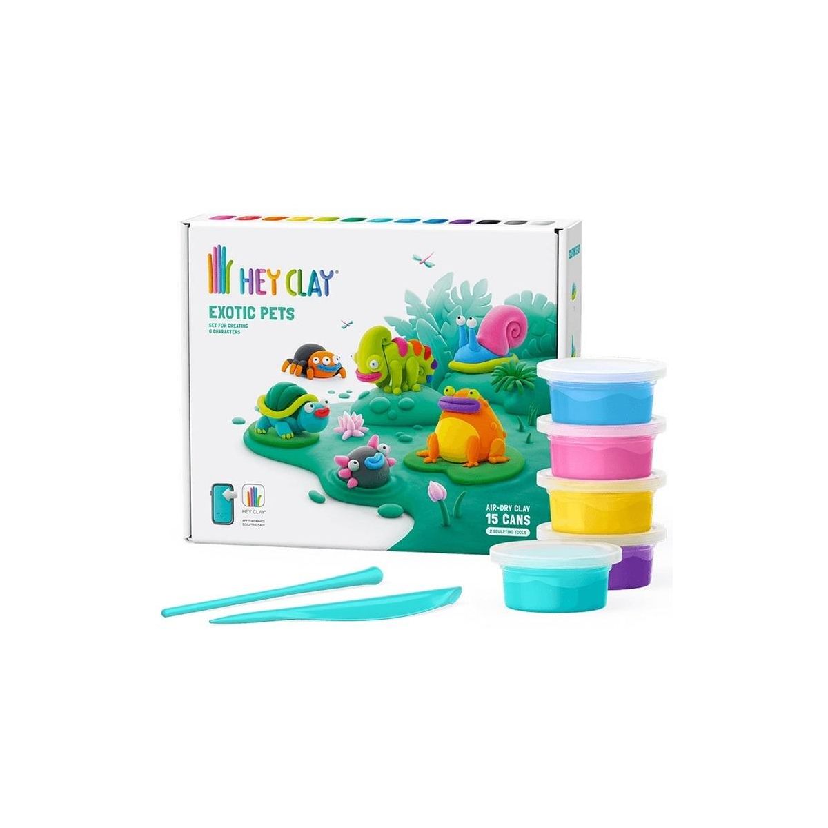 Masa plastyczna dla dzieci Tm Toys Hey Clay Egzotyczne zwierzęta mix (HLC15025CEE)