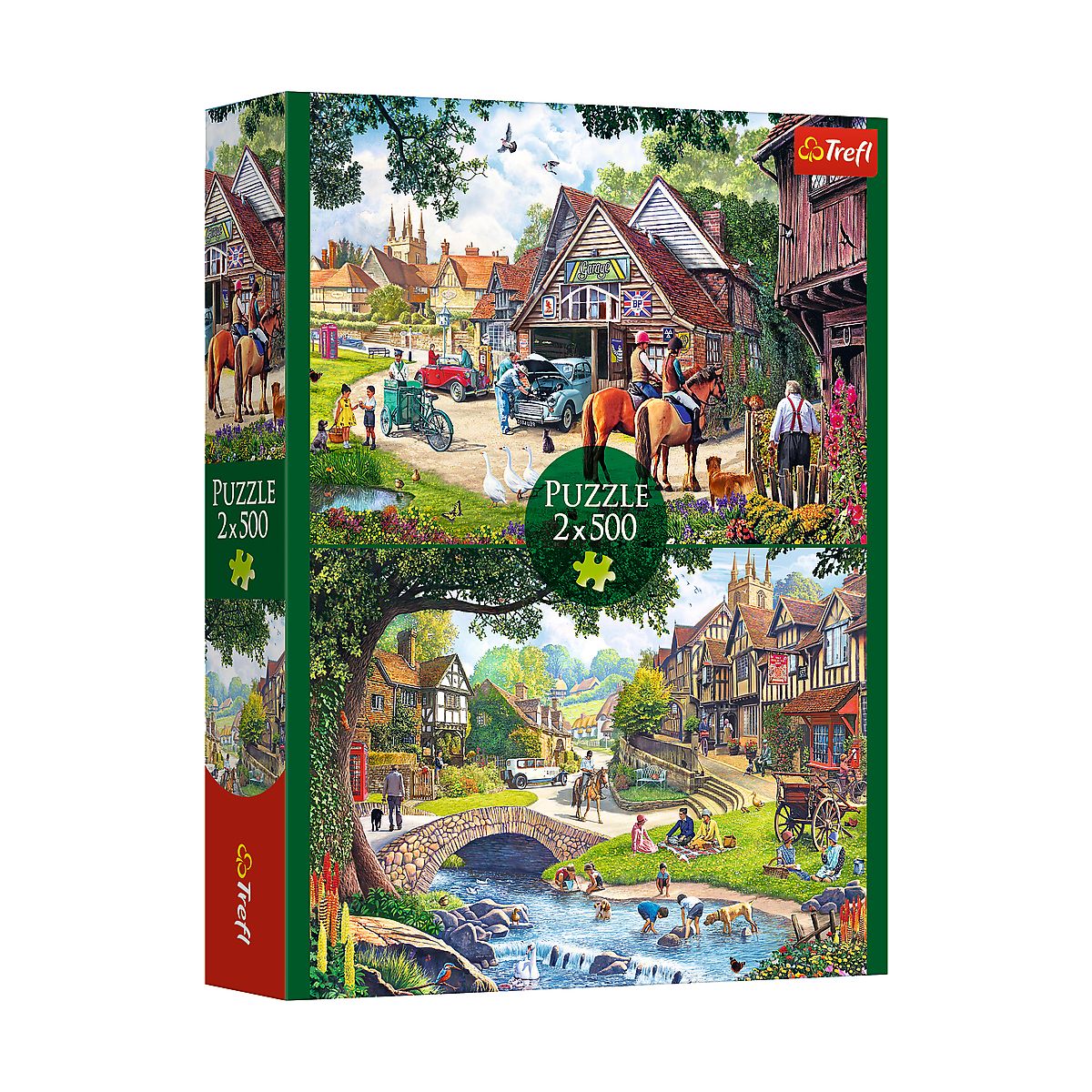 Puzzle Trefl Sielankowe życie 2x500 el. (37494)