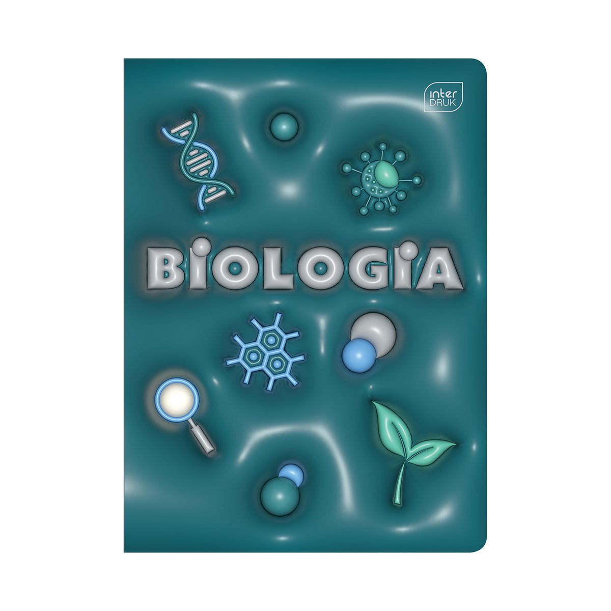 Zeszyt tematyczny Interdruk HYBRID BIOLOGIA A5 60k. 70g krata (+pigułka wiedzy)