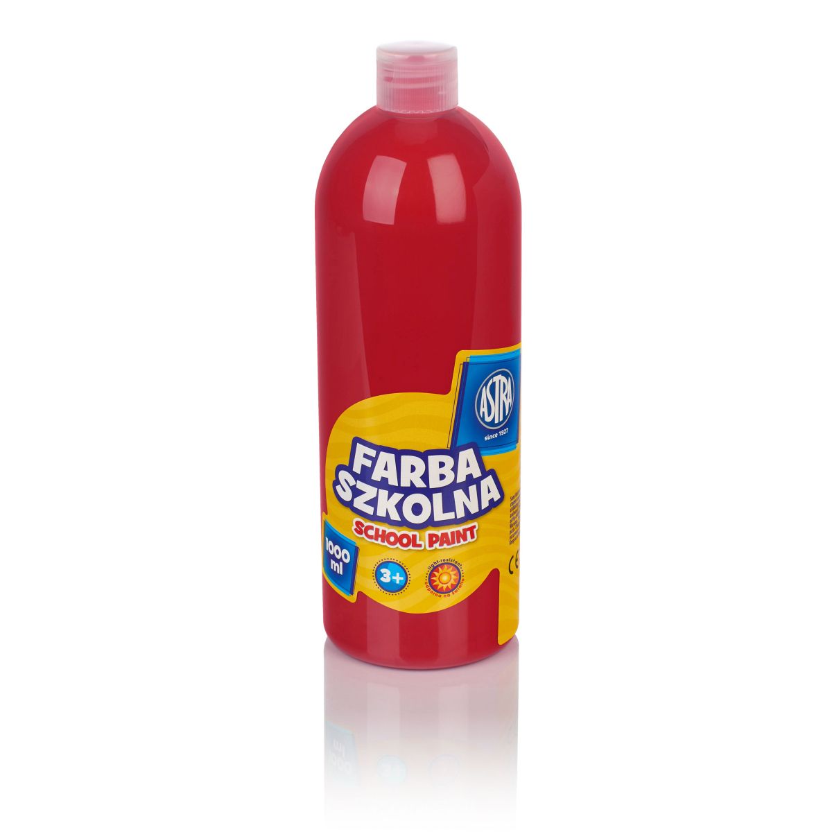 Farby plakatowe Astra szkolne kolor: czerwony 1000ml 1 kolor.