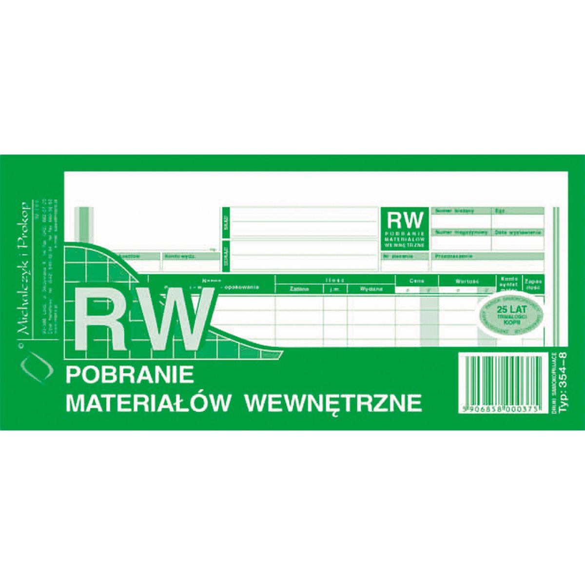 Druk samokopiujący Michalczyk i Prokop S wiel. 1/3 A4 80k. (354-8)