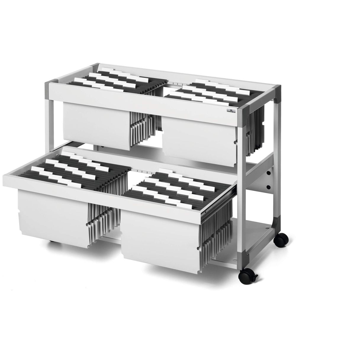 Pojemnik z szufladami Durable szary 4 szuflad (379210)