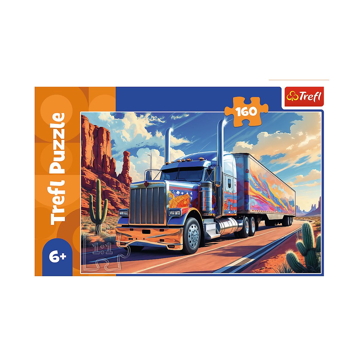 Puzzle Ciężarówka w trasie 160 el. Trefl (15413)