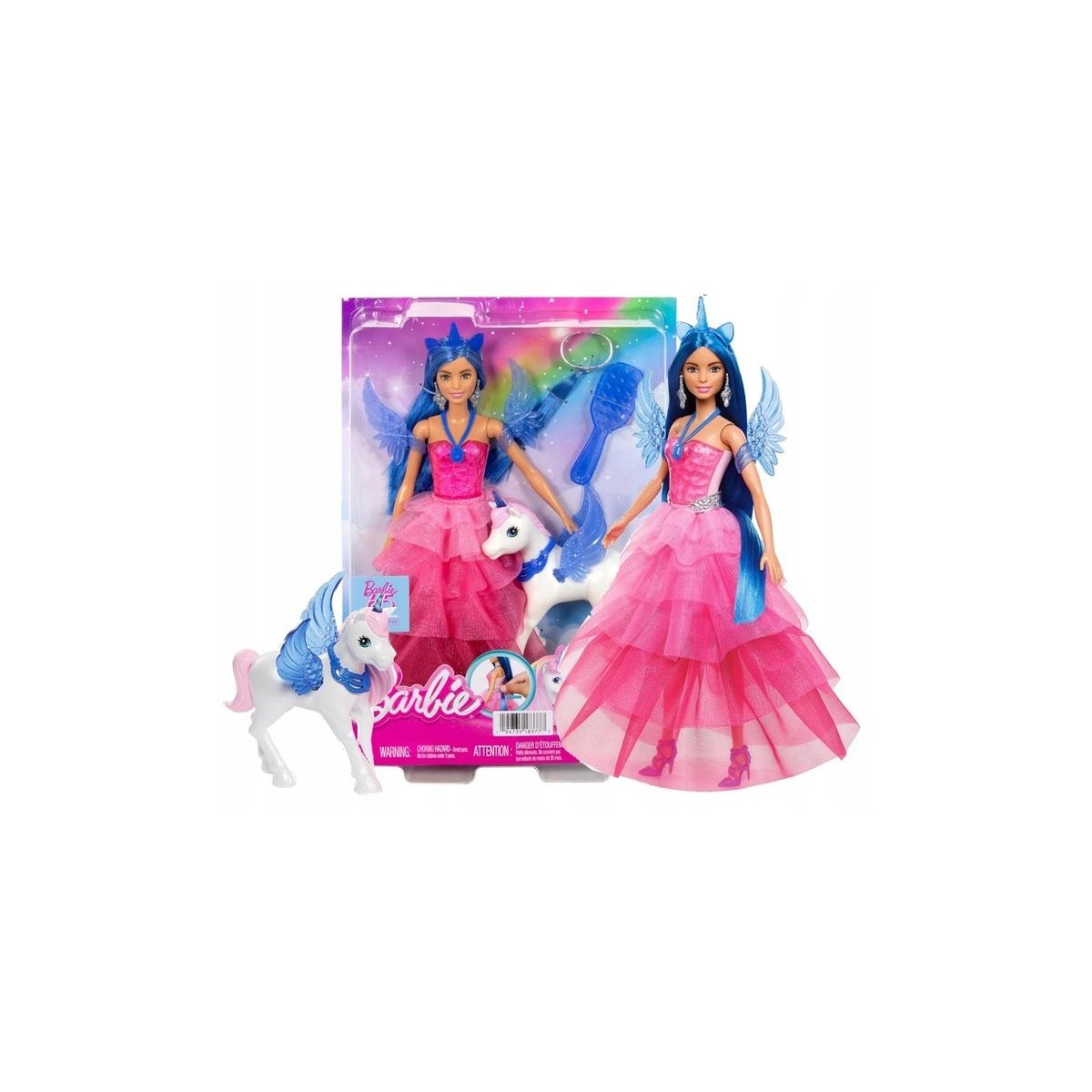 Lalka Barbie SAPPHIRE skrzydlaty jednorożec 65 rocznica Barbie [mm:] 290 (HRR16)