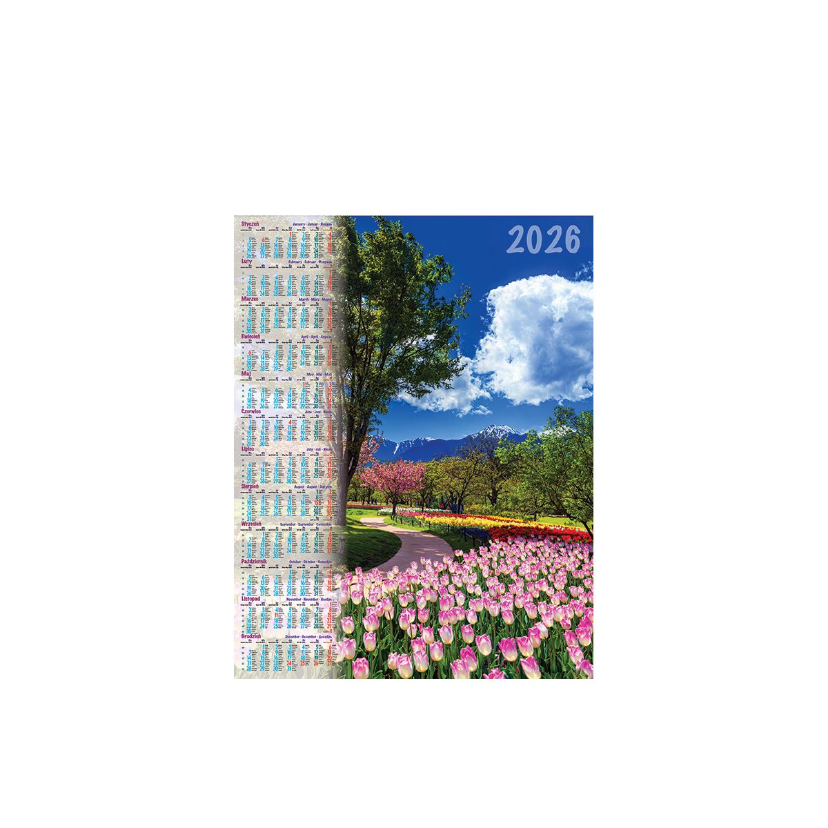 Kalendarz ścienny PARK plakatowy 670mm x 988mm Telegraph (04)