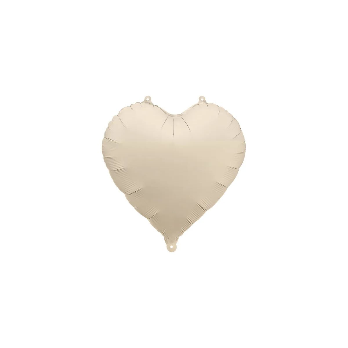 Balon foliowy Partydeco serce jasny beż, 45cm 18cal (FB9T-013J)