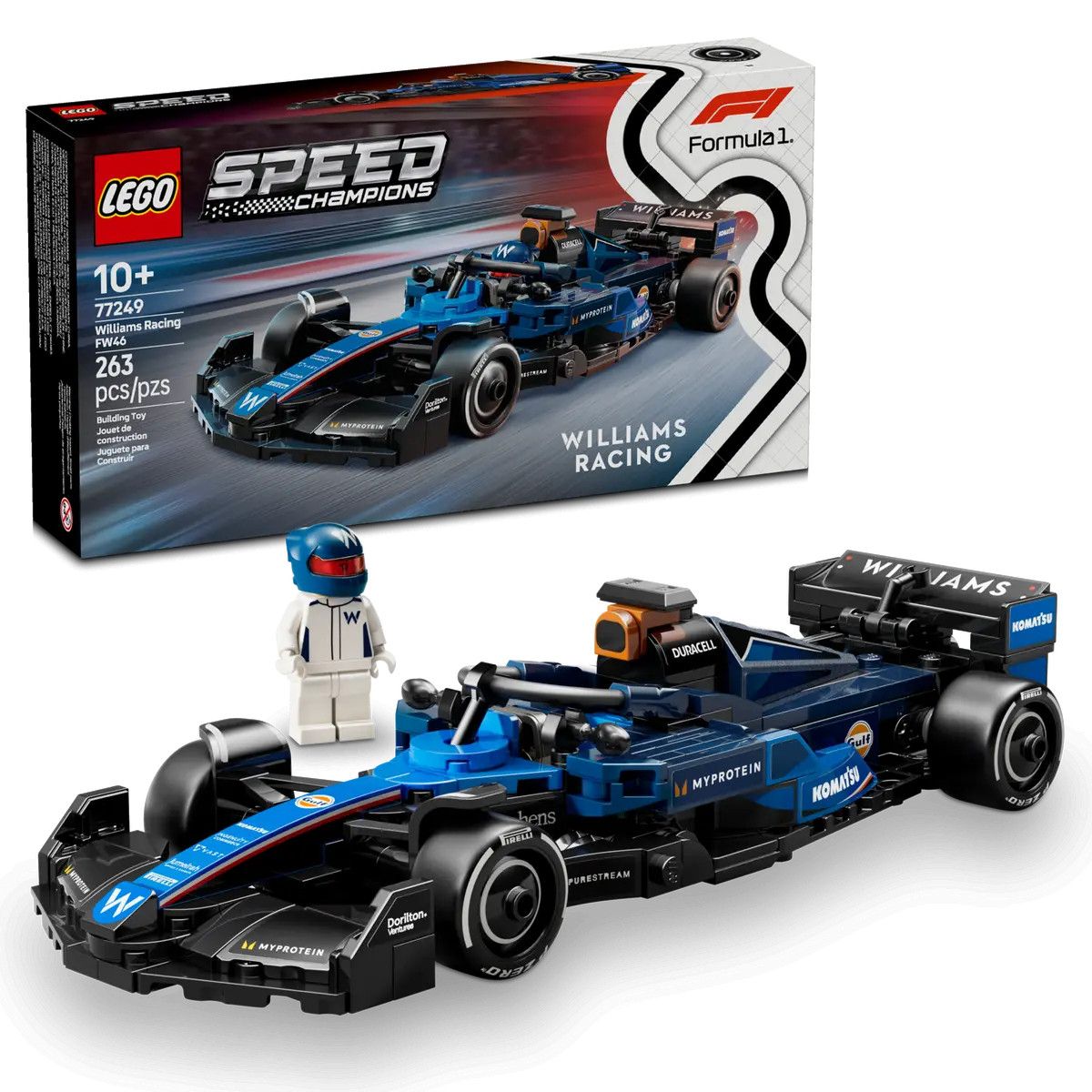 Klocki konstrukcyjne Lego Speed Champions Bolid F1® Williams Racing FW46 (77249)