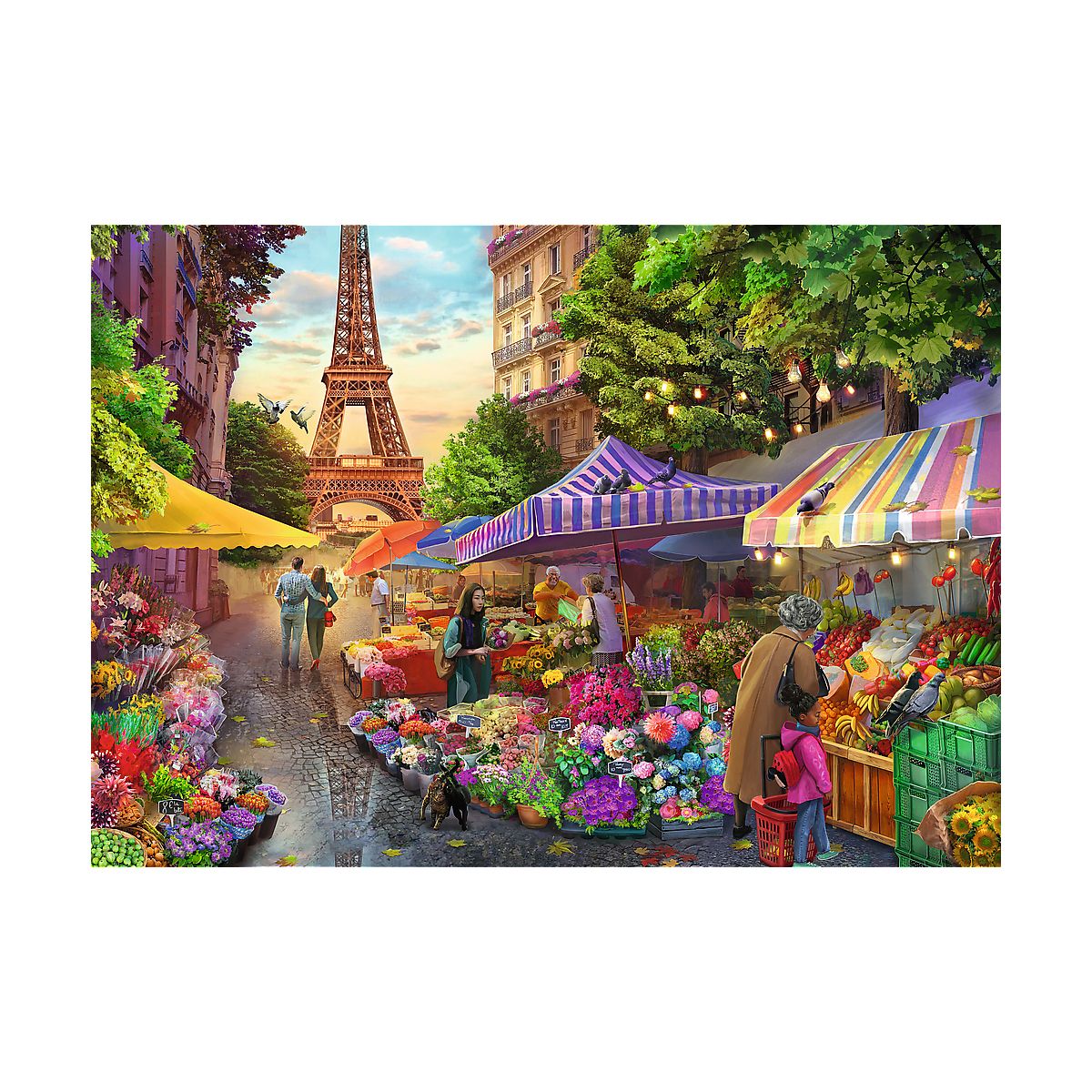 Puzzle Trefl Premium Plus Targ kwiatowy 1000 el. (10799)