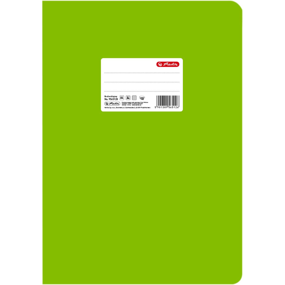 Brulion Herlitz Colors A4 96k. krata (9565128)