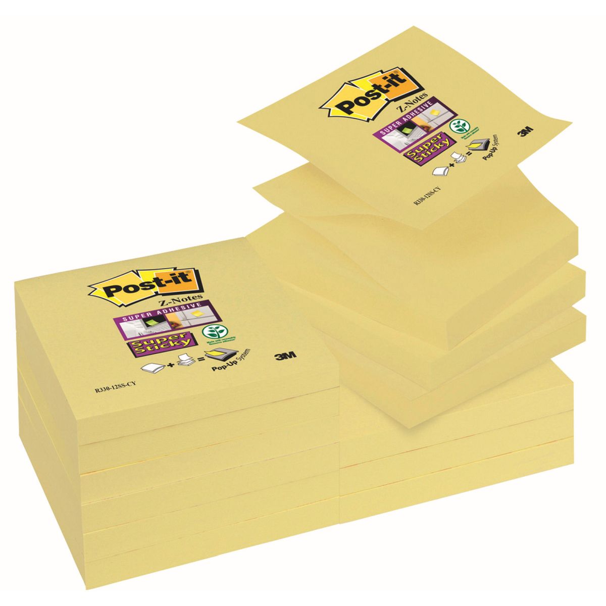 Notes samoprzylepny Post-It Super Sticky Z- Notes żółty 90k [mm:] 76x76 (3M-70005197796)