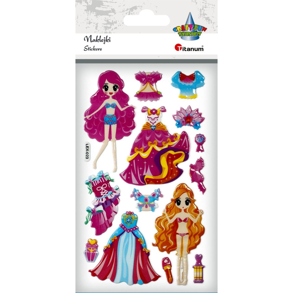Naklejka (nalepka) Titanum Craft-Fun Series lalki i stroje (LXE-023)