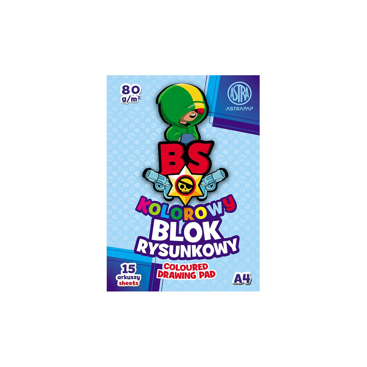 Blok rysunkowy Astra BS&RABBit ASTRAPAP A4 mix 80g 15k (106021003)