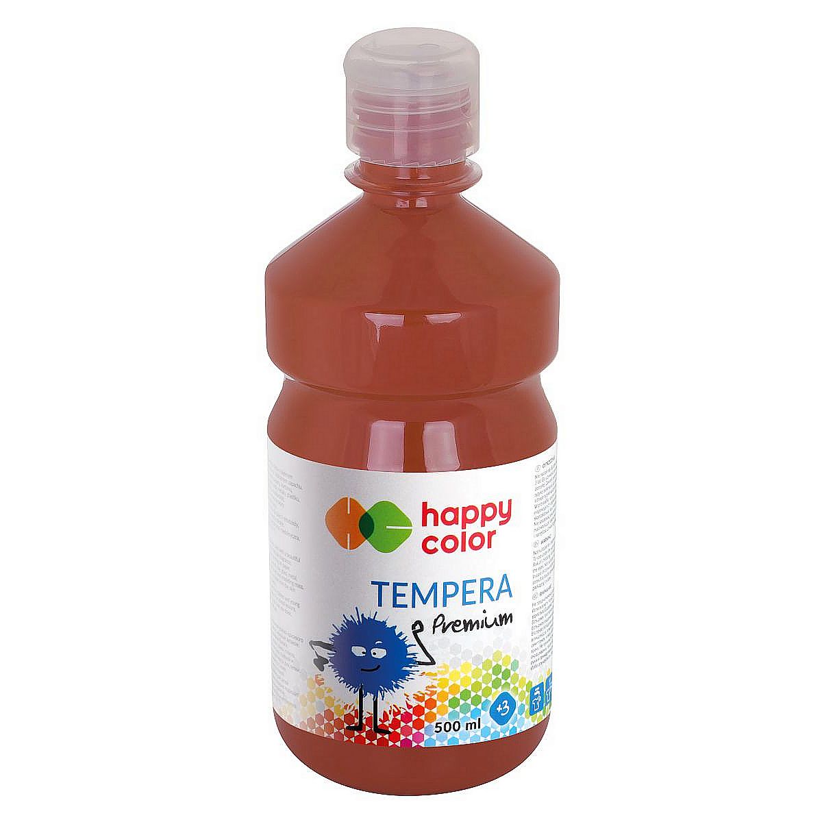 Farba tempera Happy Color kolor: czekoladowy 500ml (HA 3310 0500-75)