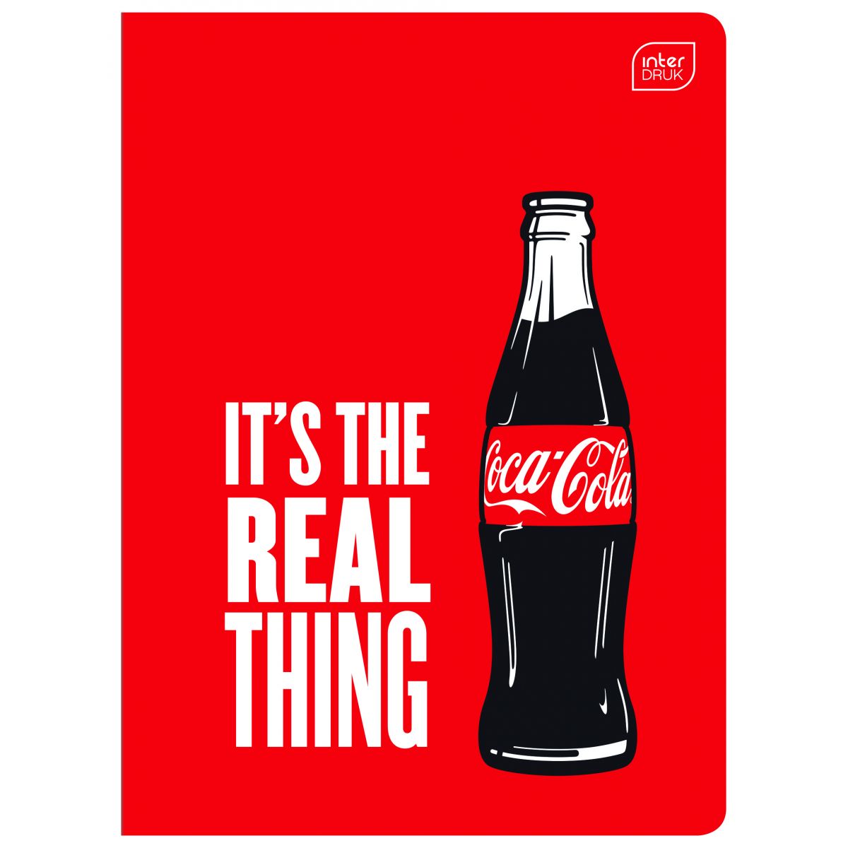 Zeszyt Interdruk COCA COLA MAT+UV A5 32k. 70g trzy linie