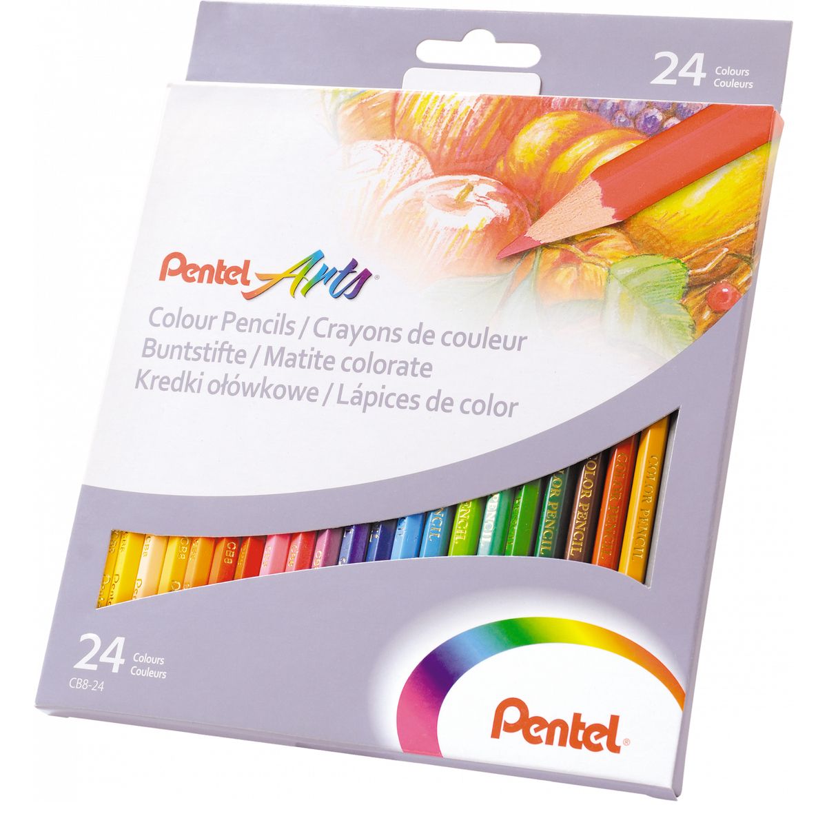 Kredki ołówkowe Pentel 24 kol. (CB8-24U)