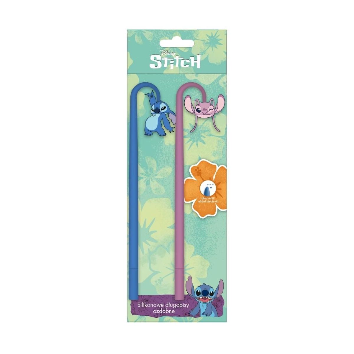 Długopis Beniamin Stitch silikonowy niebieski 0,5mm