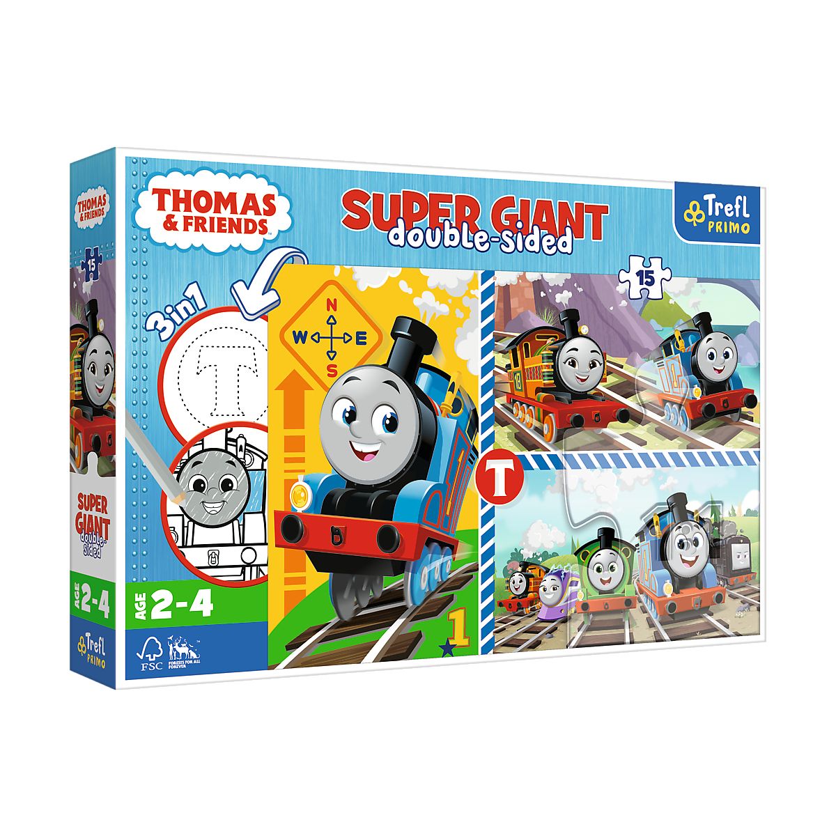 Puzzle Trefl Thomas And Friends Gigant Zabawy Tomka 15 el. (42008)