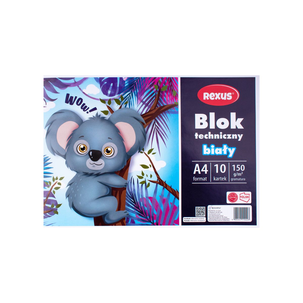 Blok techniczny Beniamin biały A4 biały 10k (4423)