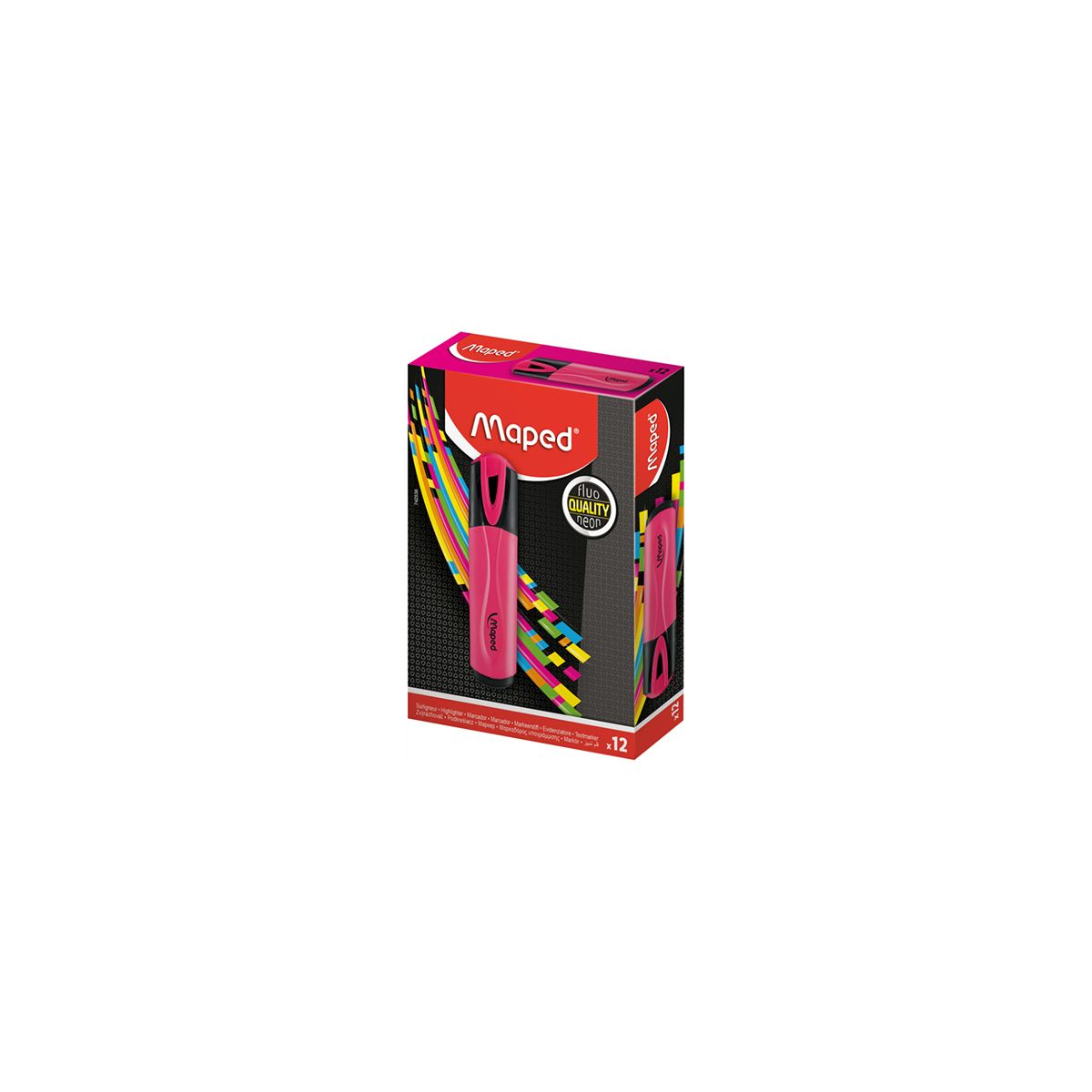 Zakreślacz Maped fluo peps różowy różowy 1,0-5,0mm (734036)