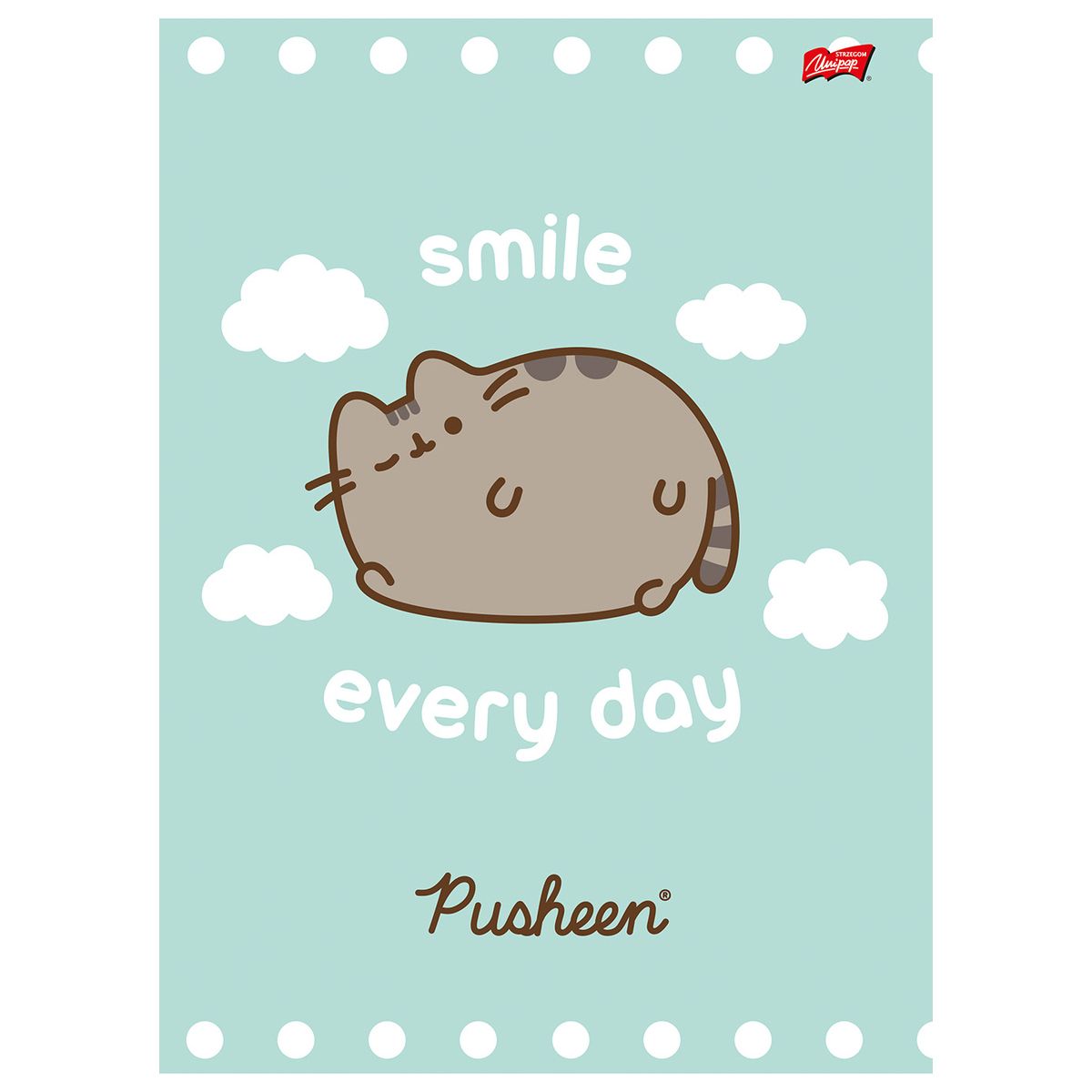 Zeszyt Unipap Pusheen A4 32k. 70g krata
