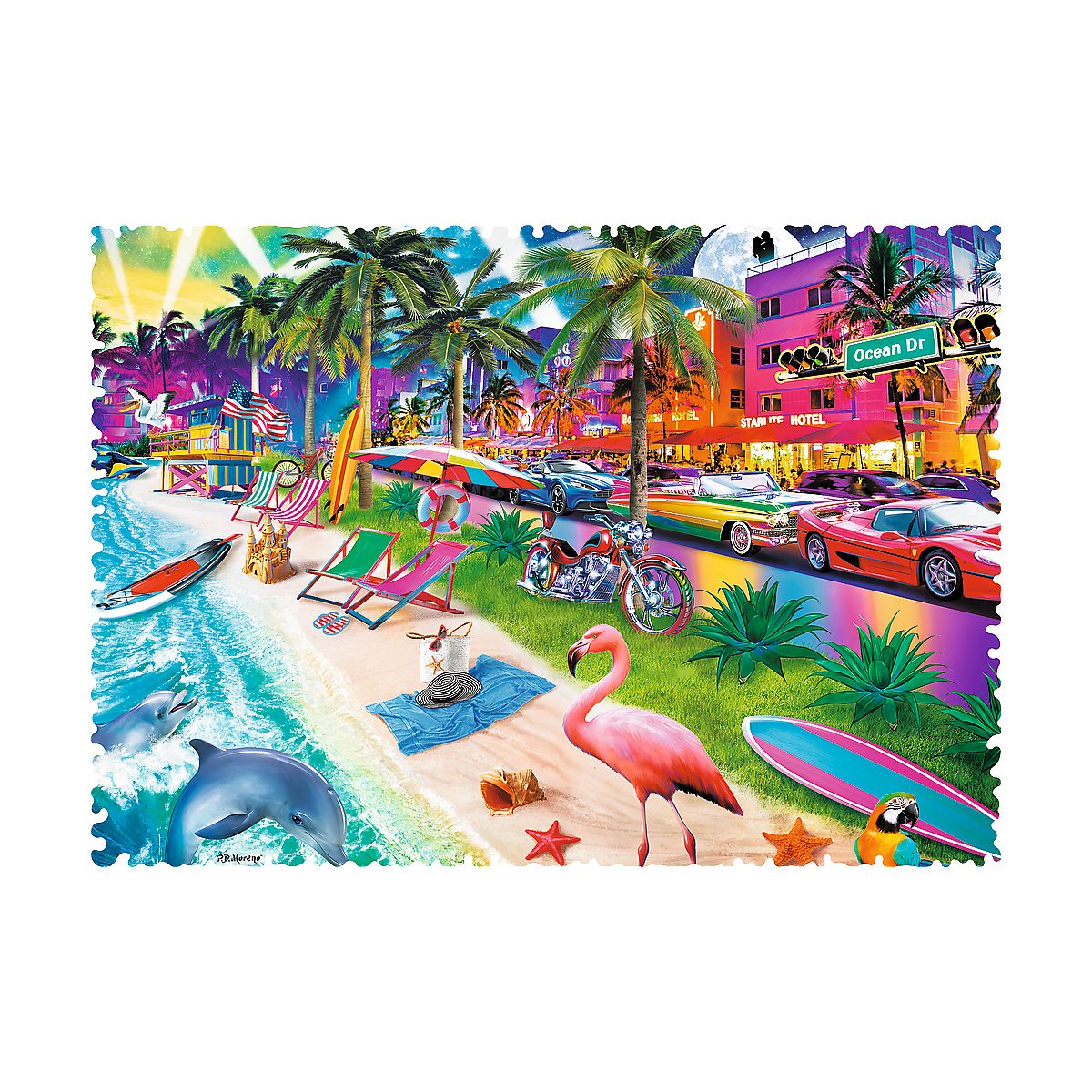 Puzzle Trefl Plaża w Miami 600 el. (11132)