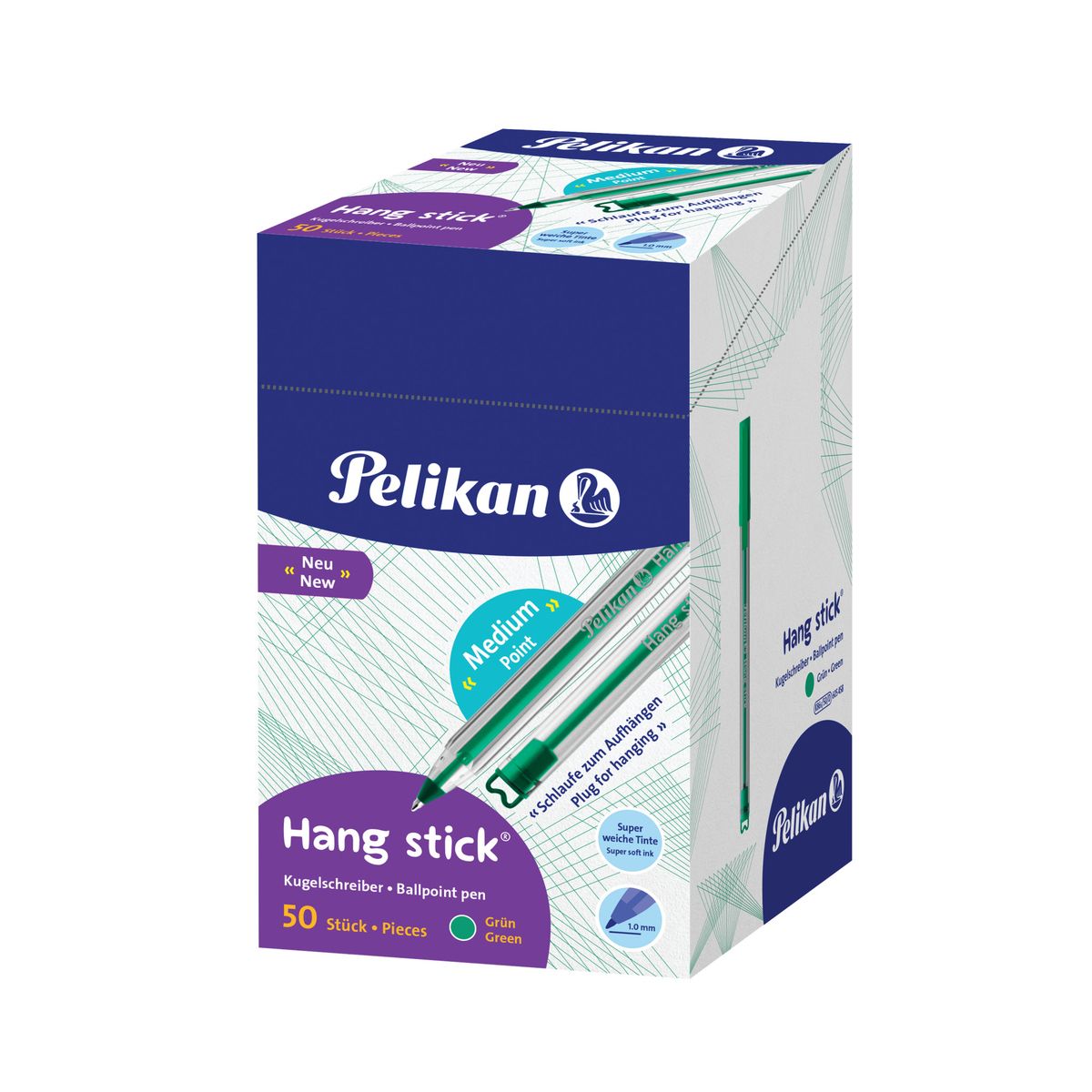 Długopis Pelikan Hang Stick K86 zielony 1,0mm (400197417)