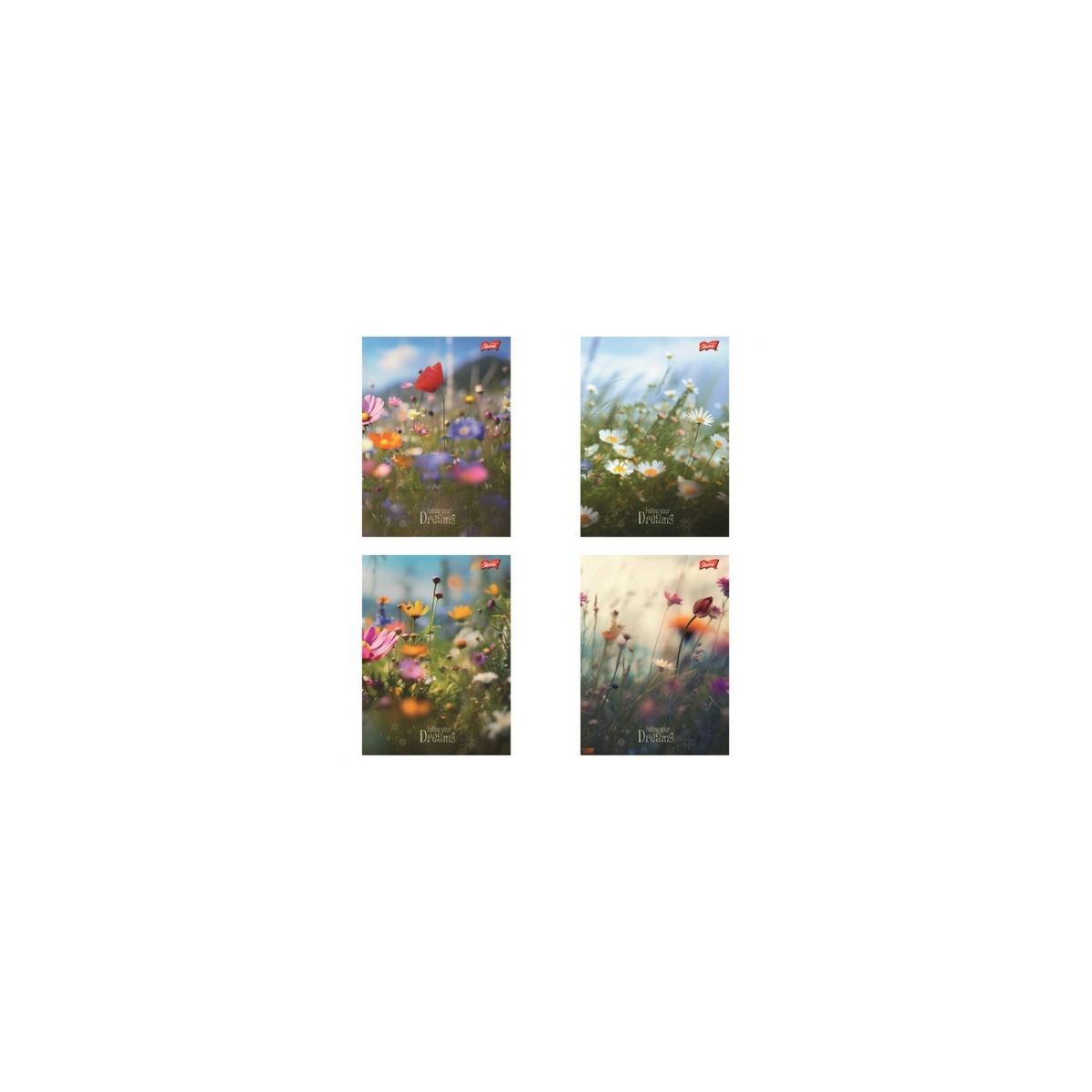 Zeszyt Unipap Romantic Meadow A5 60k. 70g krata