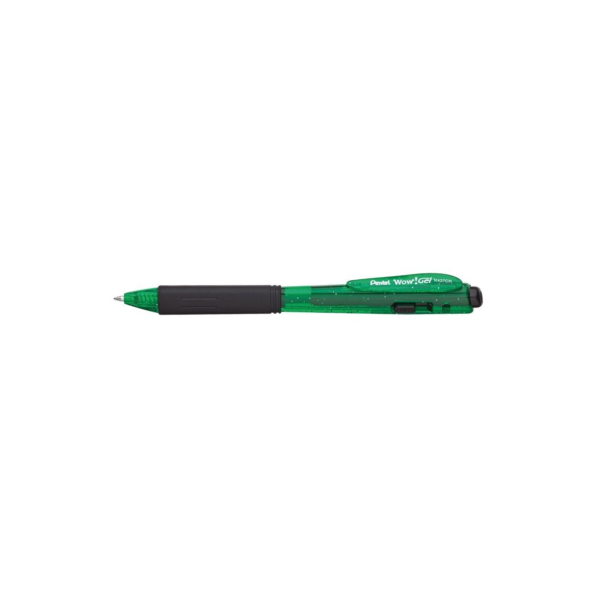 Długopis żelowy Pentel zielony 0,35mm (bk-437cr-d)