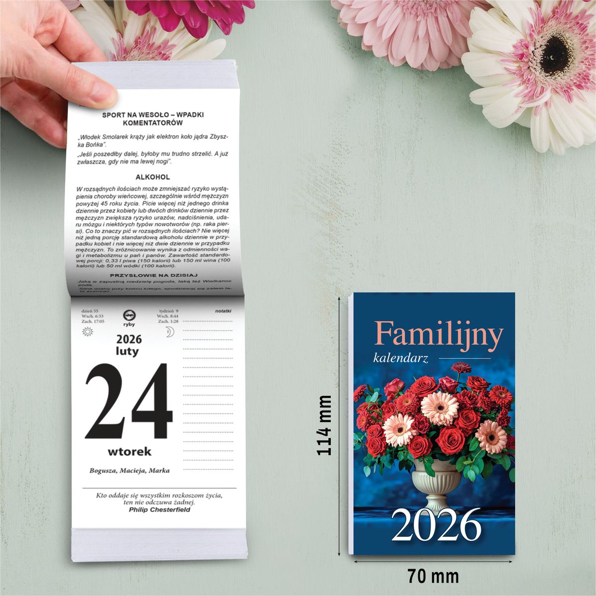 Kalendarz ścienny (401000) k:2915-377 ZDZIERAK FAMILIJNY A6 Press