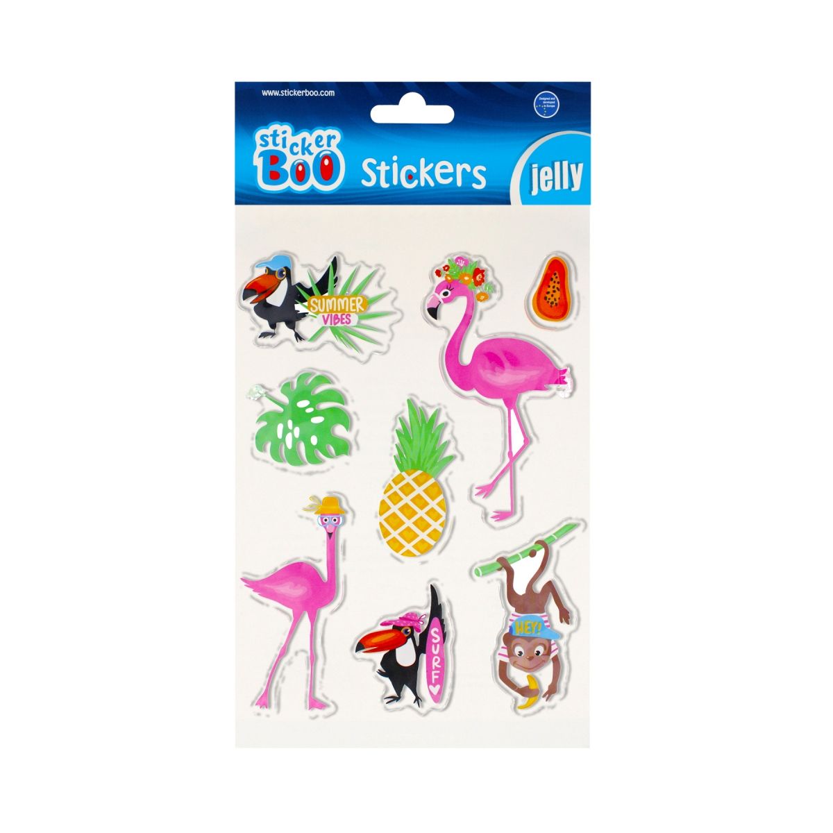 Naklejka (nalepka) Stickerboo S-Boo Jelly Flamingi (493724)