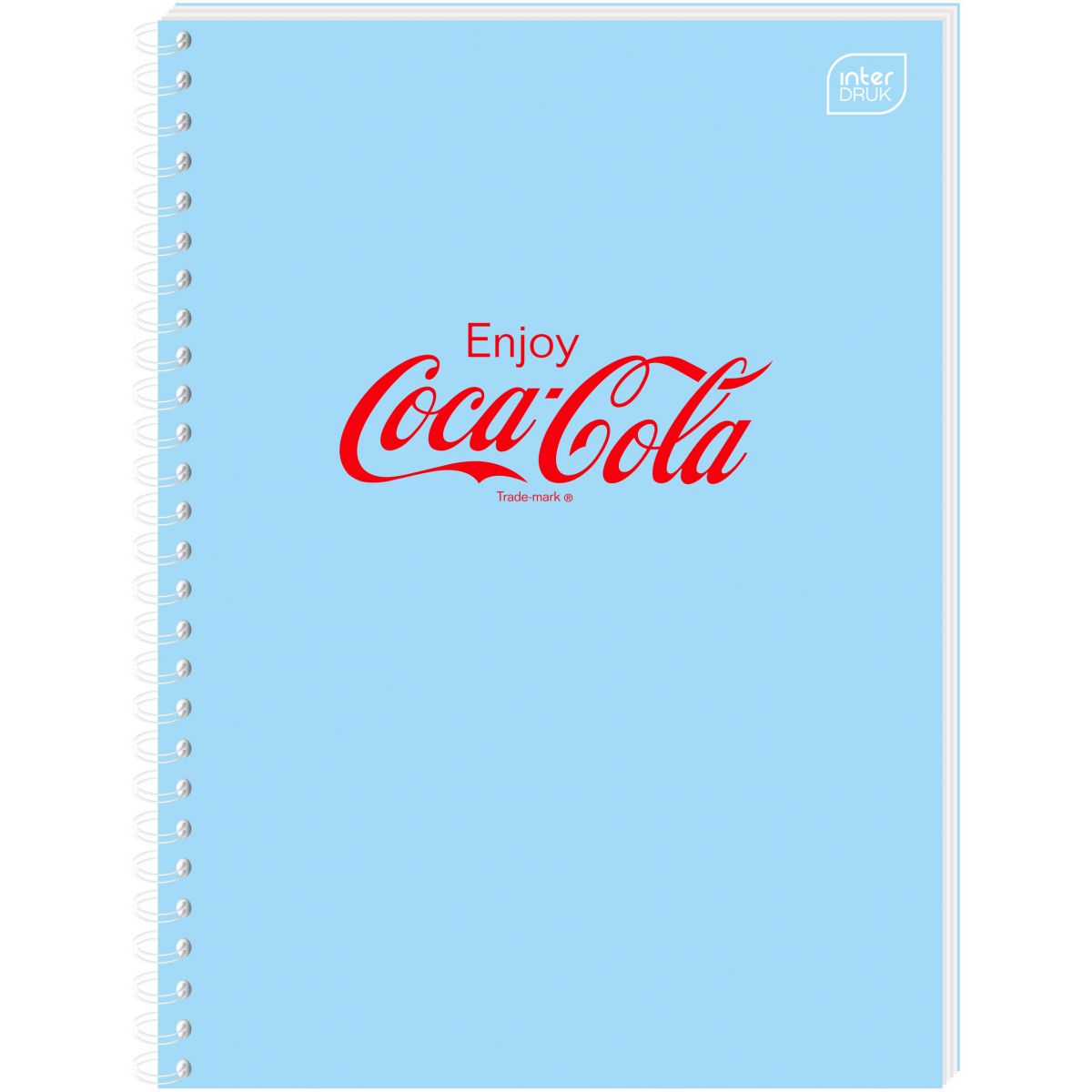 Kołozeszyt (kołobrulion) Interdruk COCA COLA SOFT TOUCH A6 80k. 70g krata