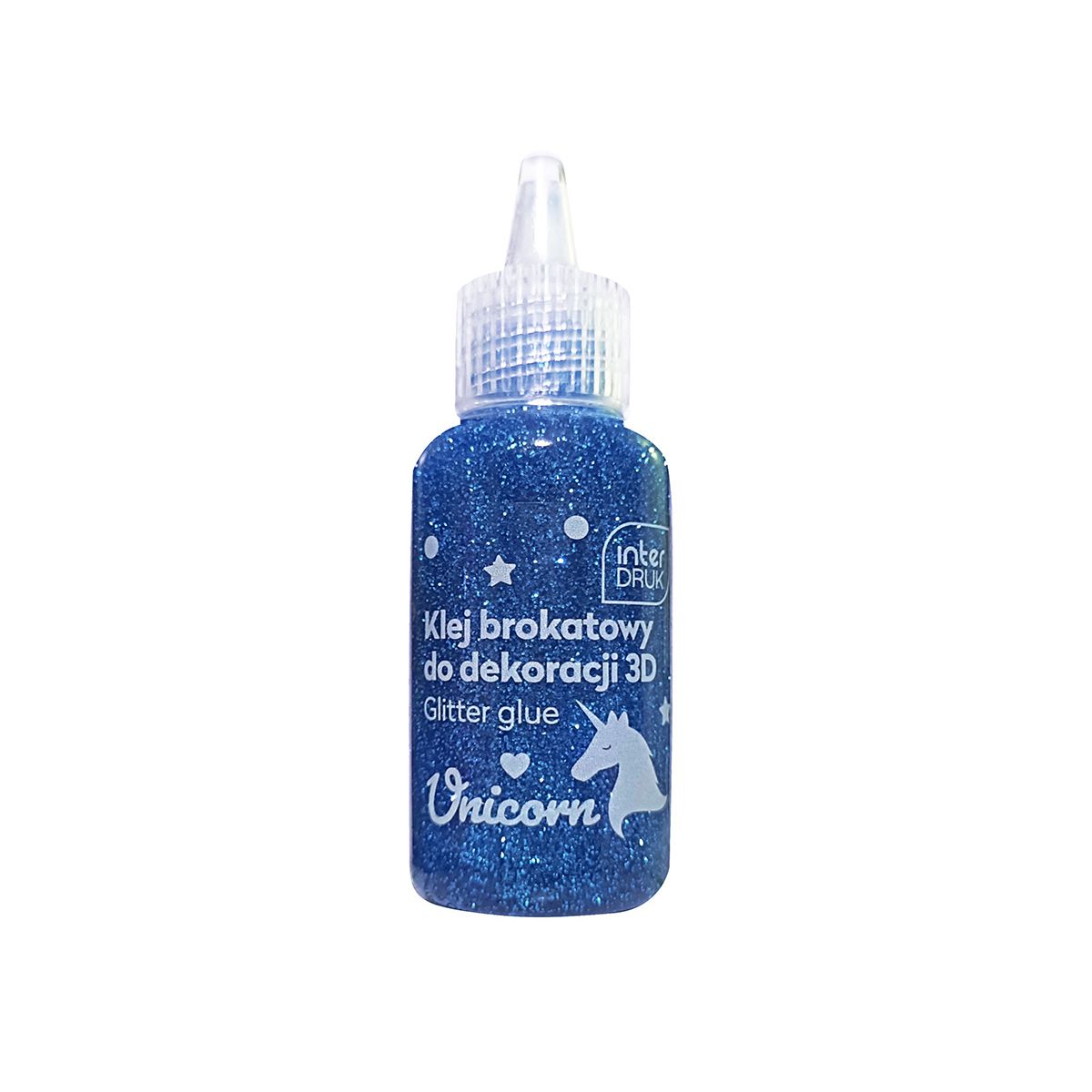 Klej artystyczny Interdruk UNICORN brokatowy 3D 5902277337085 20ml (20ml)