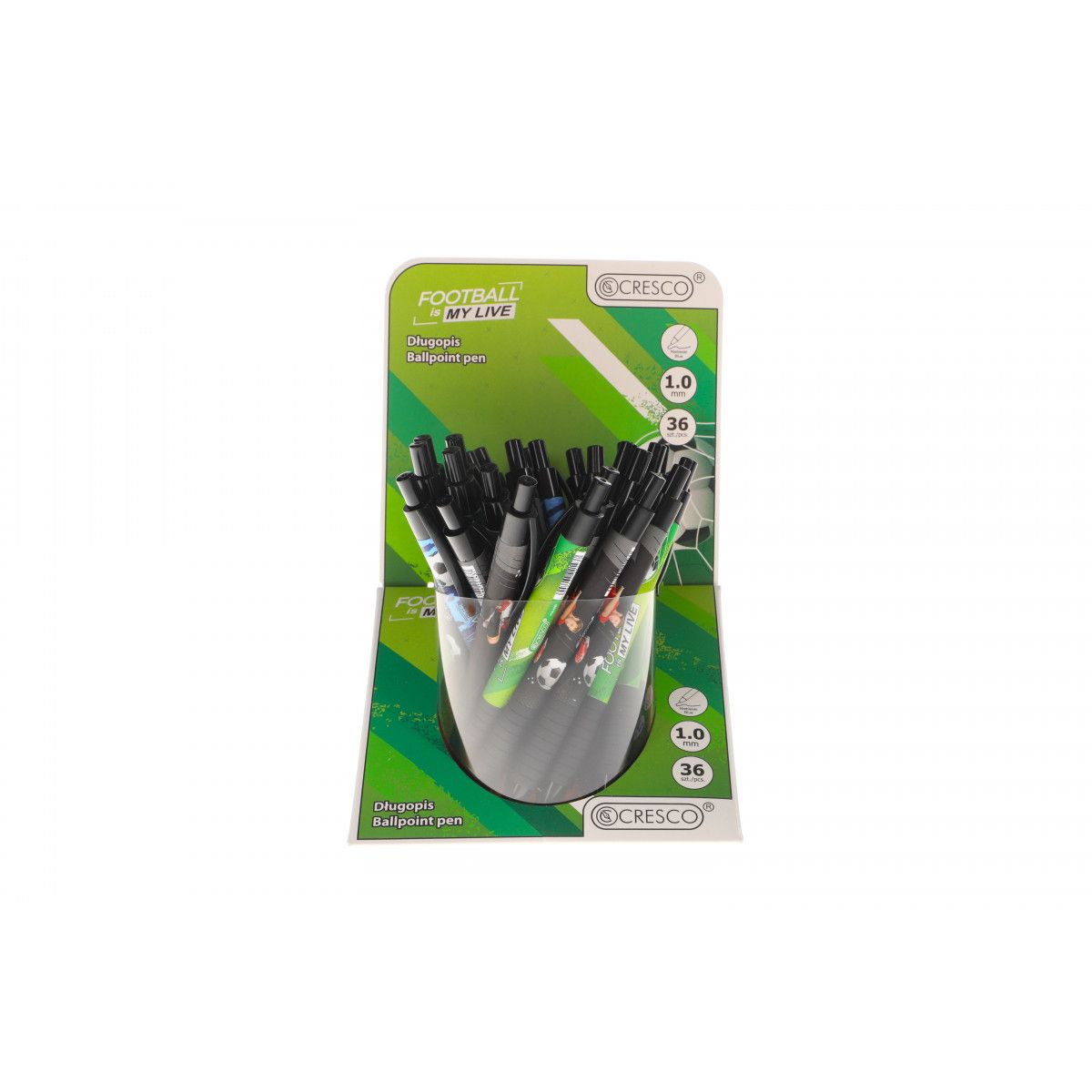 Długopis Cresco FOOTBALL LIVE 5 907 464 221 437 niebieski 1,0mm (600020-M)
