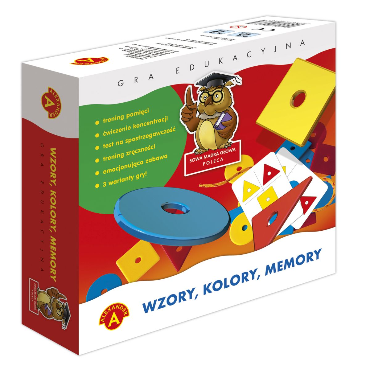 Gra pamięciowa wzory,kolory,memory Alexander (5906018004571)