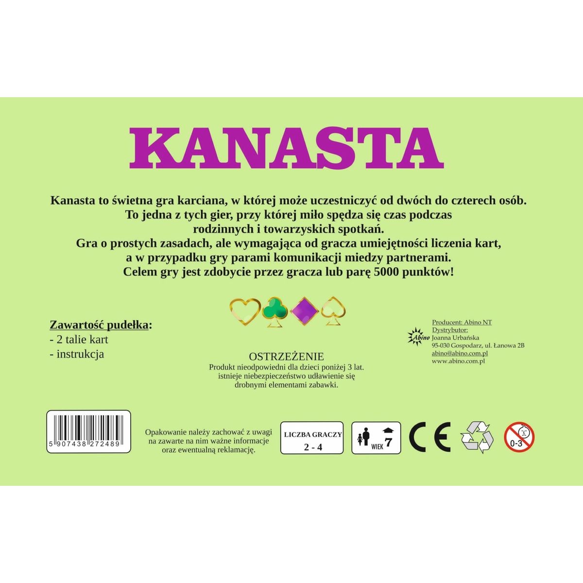 Gra karciana Abino Kanasta