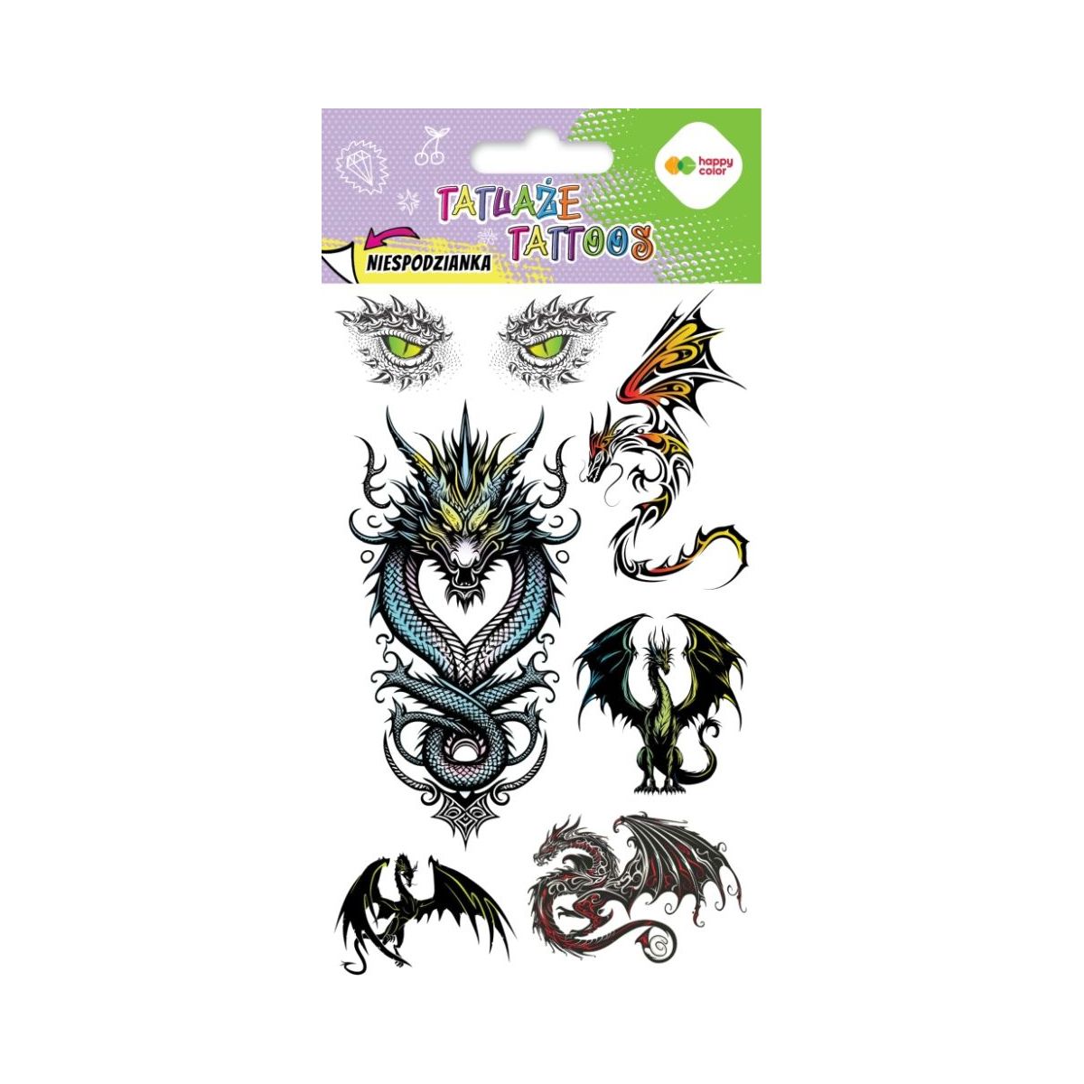 Tatuaż Happy Color zmywalny Dragons (HA 4261 1020-UR03)