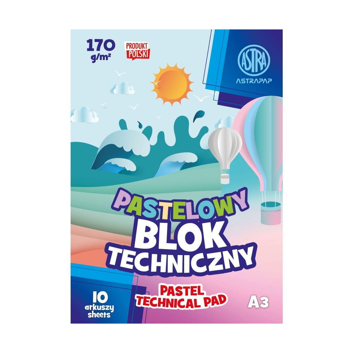 Blok techniczny Astrapap kolorowy (106022004)