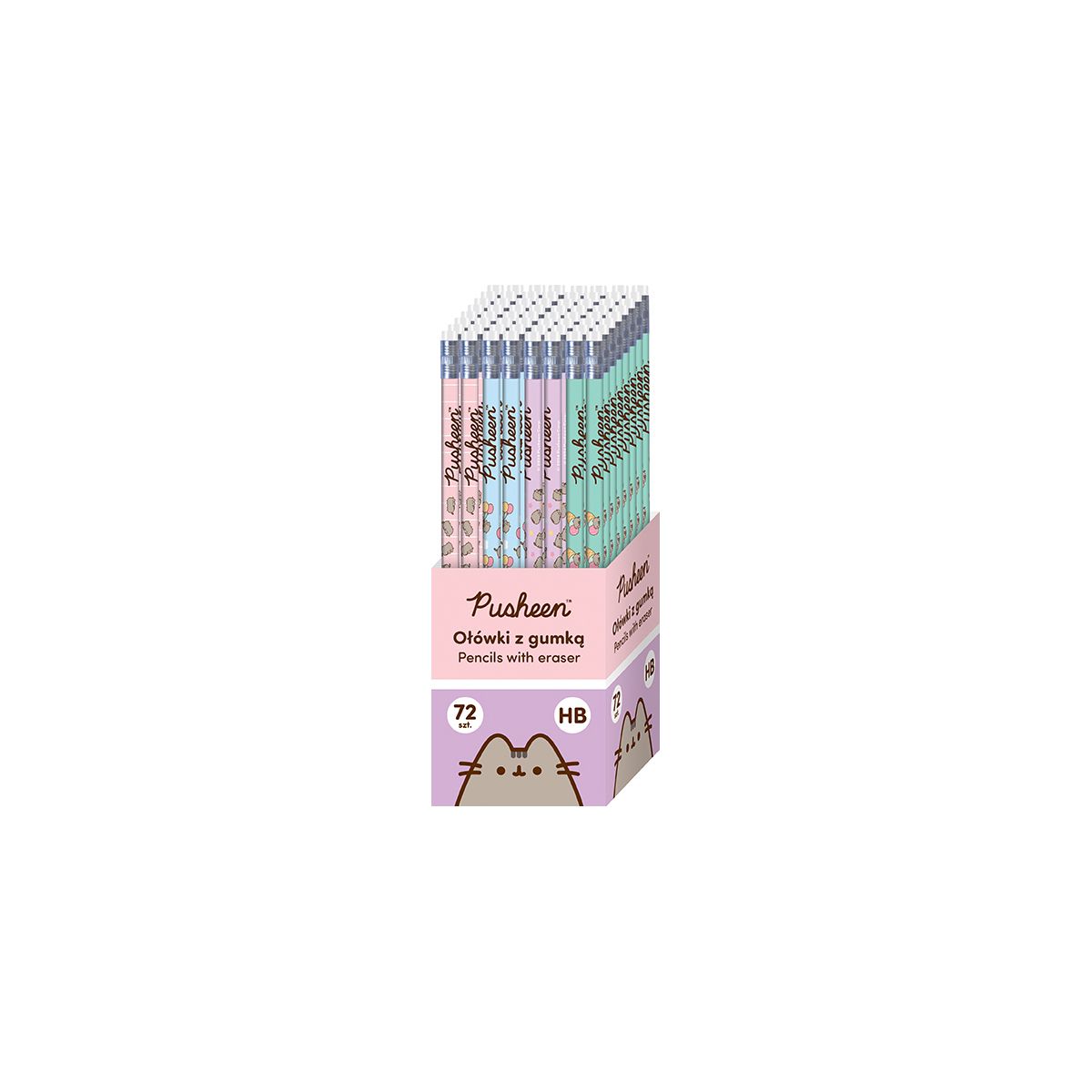 Ołówek PUSHEEN HB 5903235675157 HB St.Majewski (z gumką)