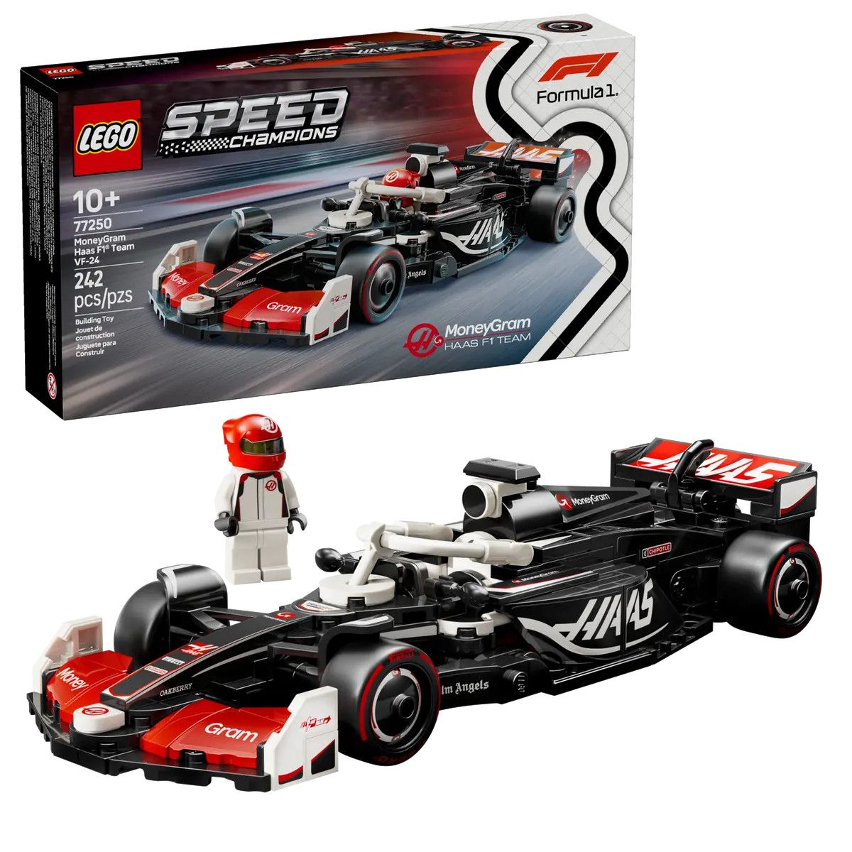 Klocki konstrukcyjne Lego Speed Champions Bolid F1® MoneyGram Haas Team VF-24 (77250)