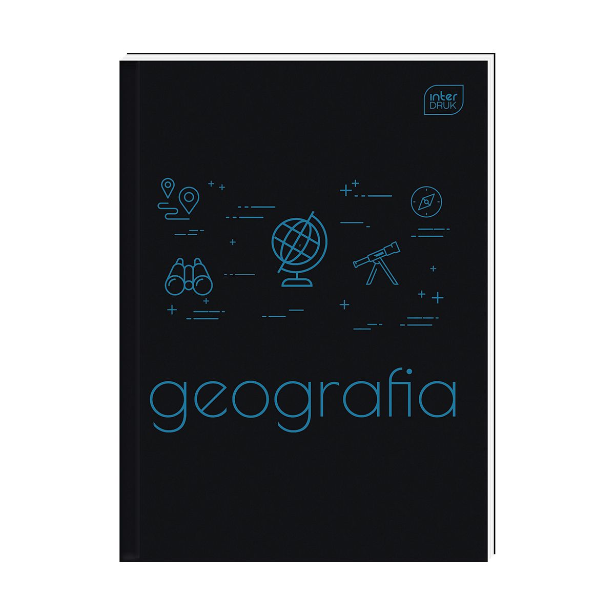 Brulion Interdruk GEOGRAFIA A5 80k. 70g krata