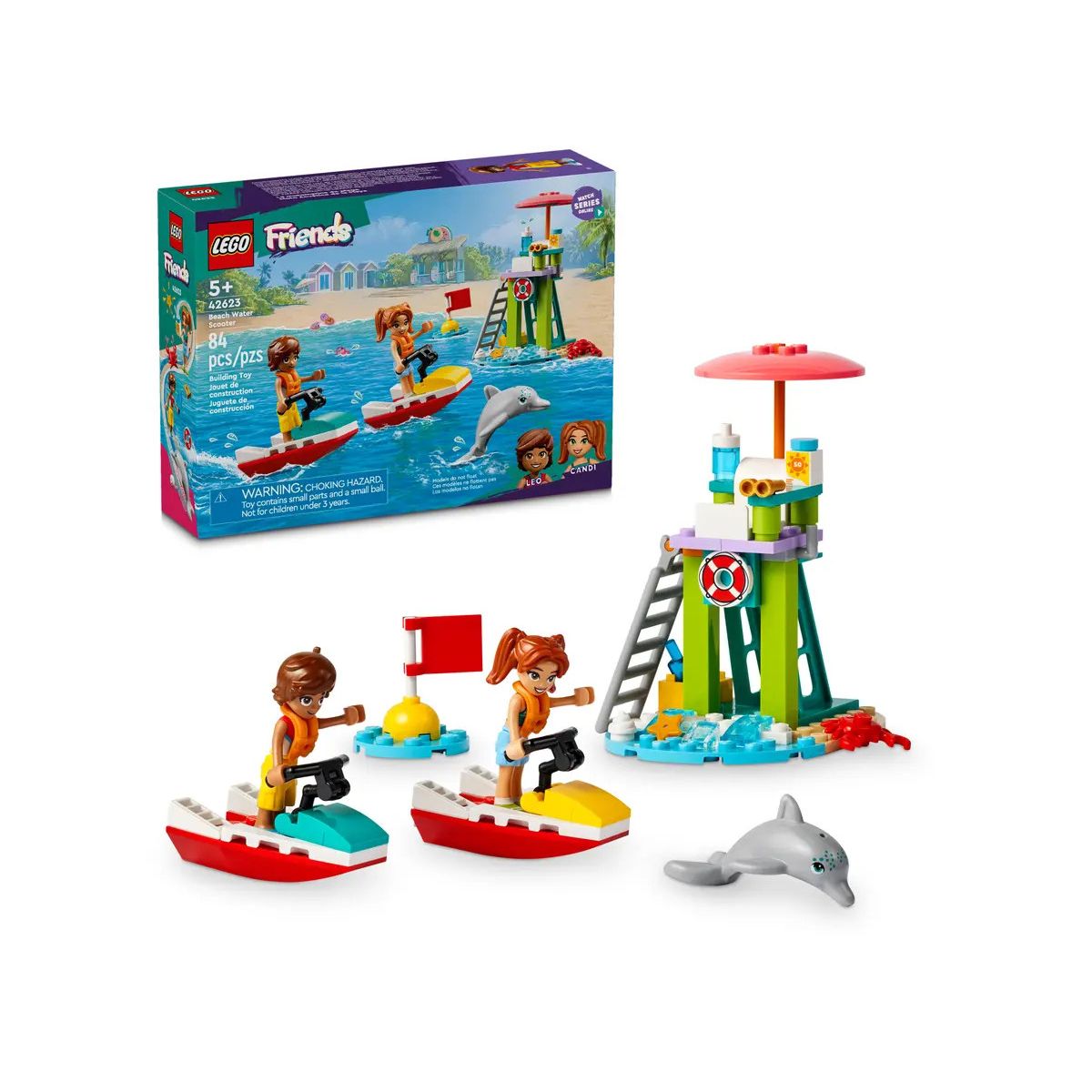 Klocki konstrukcyjne Lego Friends Plażowy skuter wodny (42623)