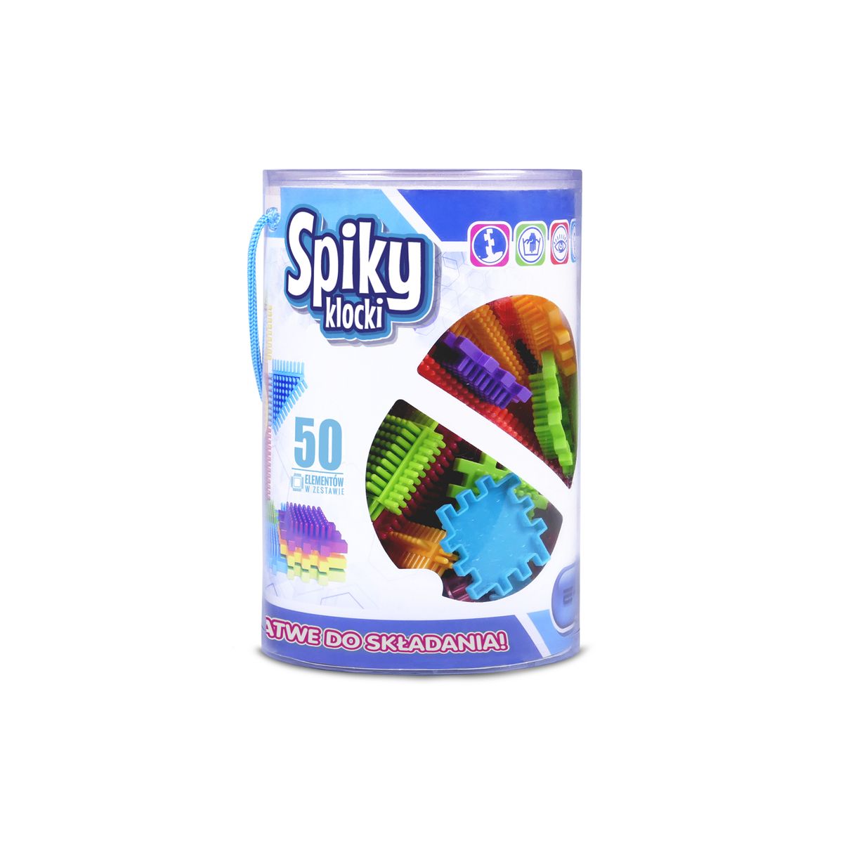 Klocki plastikowe Artyk Spiky 50 elementów (129131)