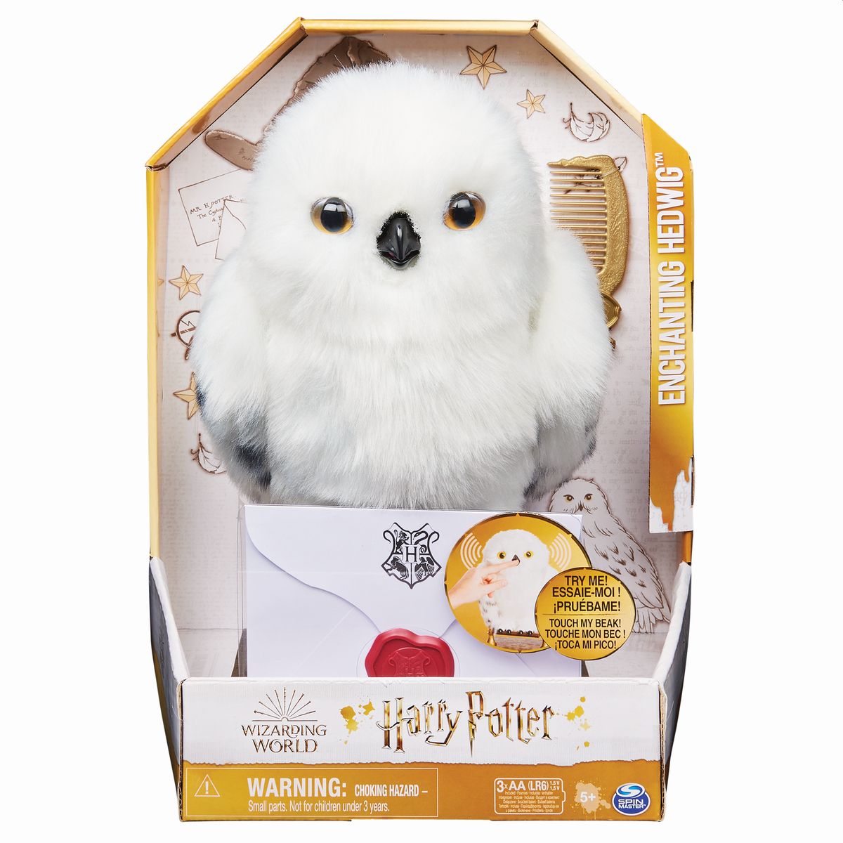 Pluszak interaktywny Spin Master Harry Potter Hedwiga (6061829)