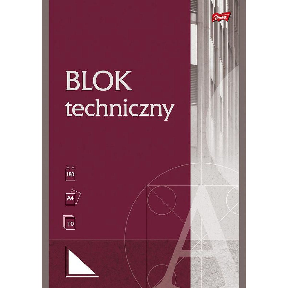 Blok techniczny St.Majewski A4 A4 biały 200g 10k