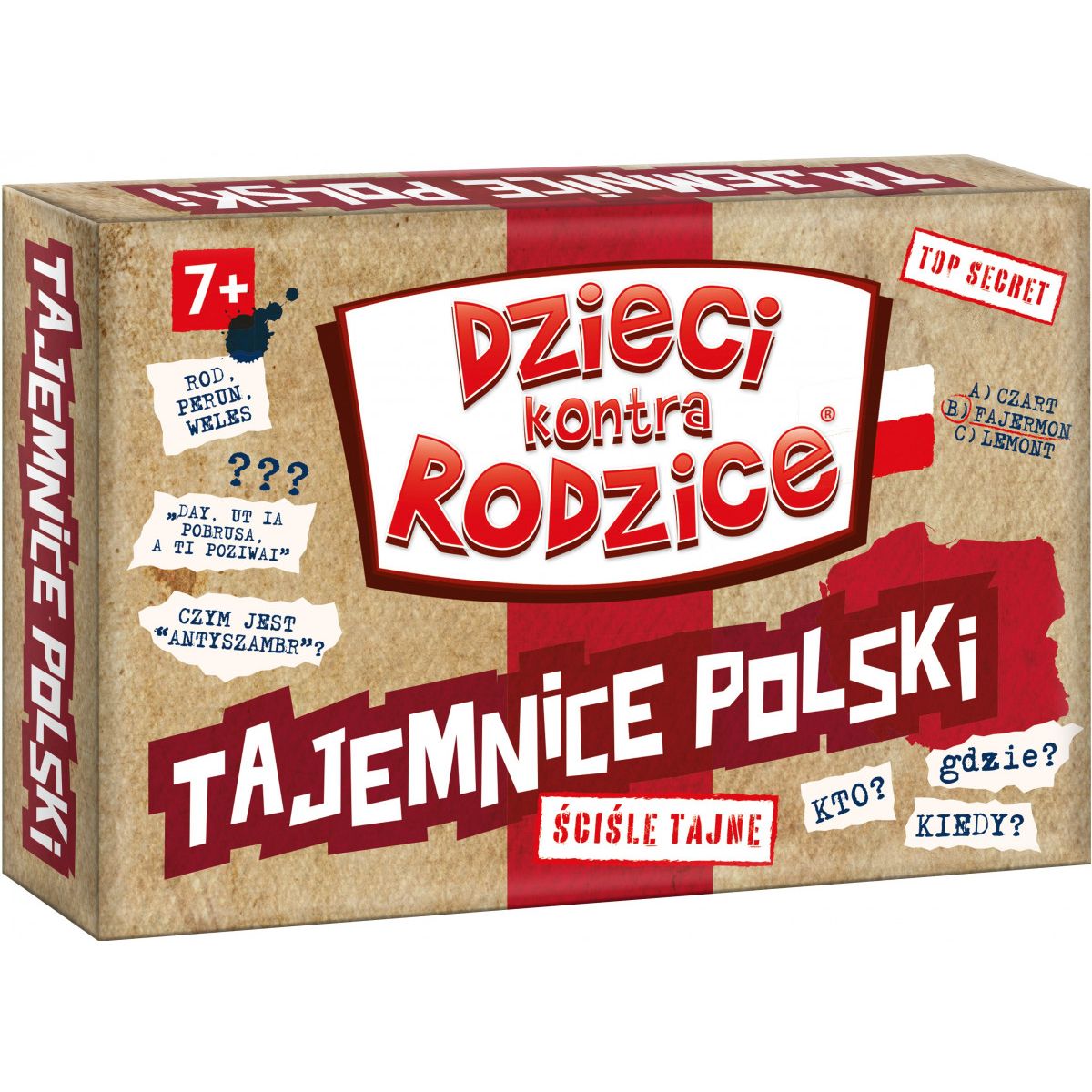 Gra karciana Kangur Dzieci kontra rodzice Tajemnice Polski