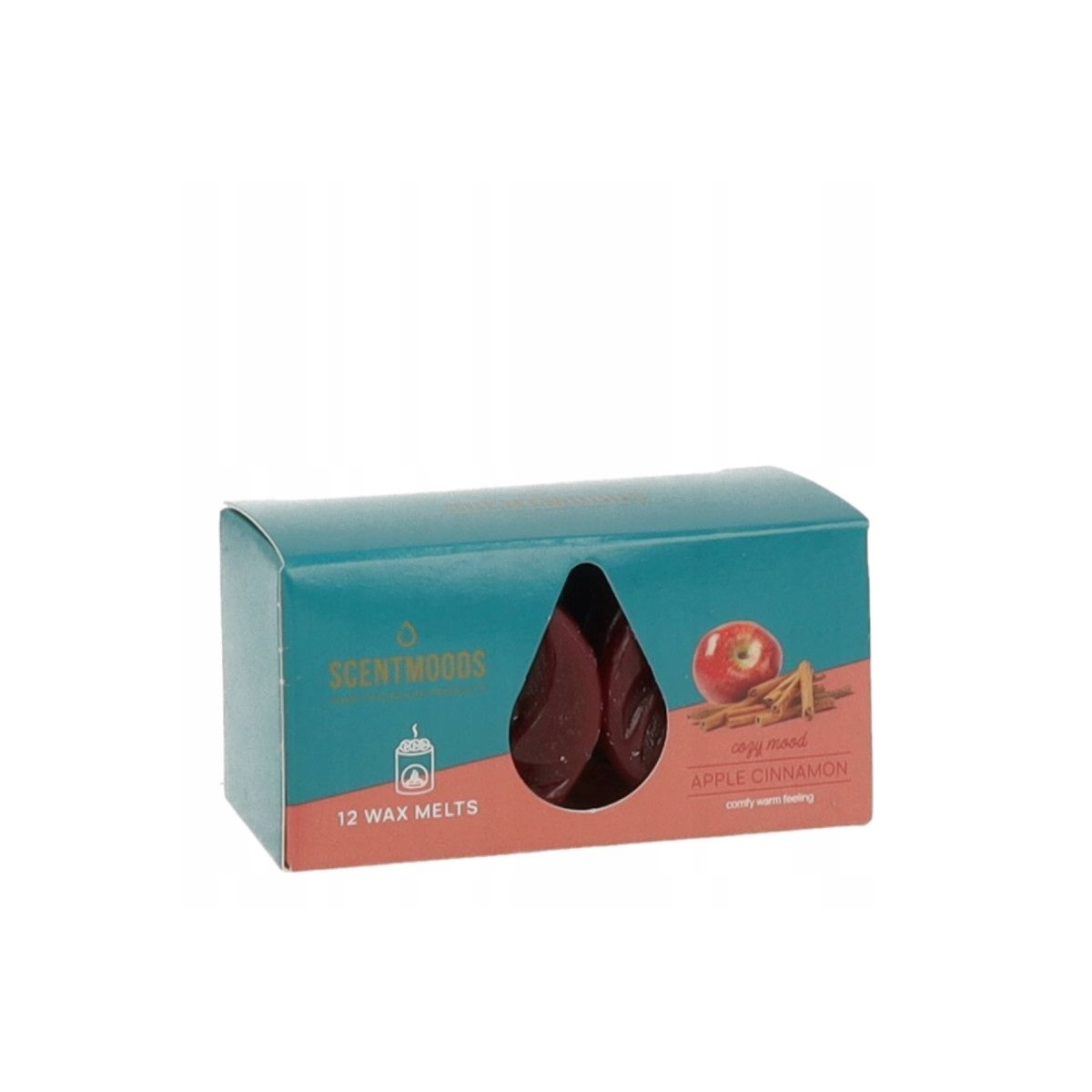 Świeca ScentMoods wosk zapachowy Apple Cinnamon 12 sztuk czerwona Pavoncella (8720935400202)
